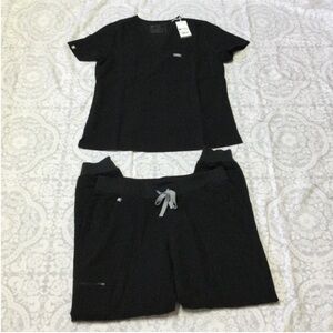 Figs Scrubs Set Medium Black